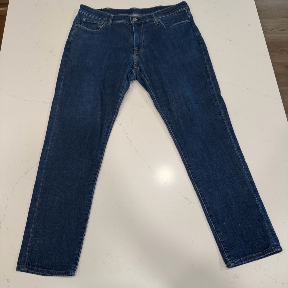 Abercrombie & Fitch Men’s Rustin Athletic Slim Stretch Dark Blue Straight Jeans